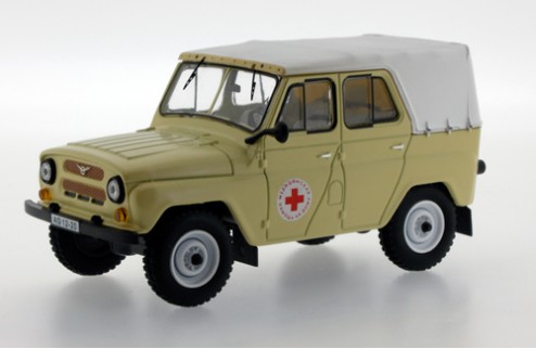 UAZ 469 BG Russian Medical Services - Sand and White Roof - 1977