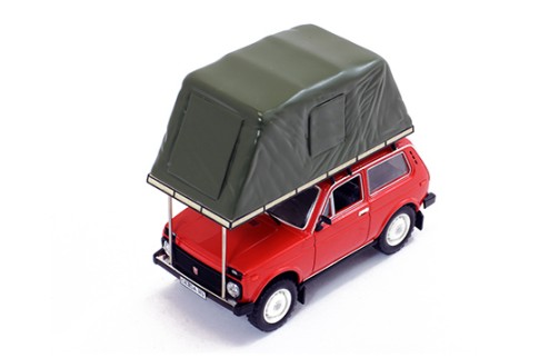 Lada Niva with Roof Tent - Red - 1981