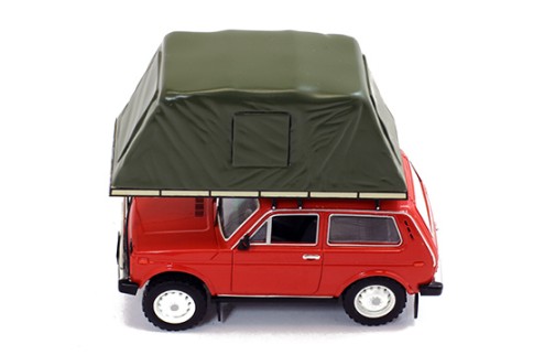 Lada Niva with Roof Tent - Red - 1981