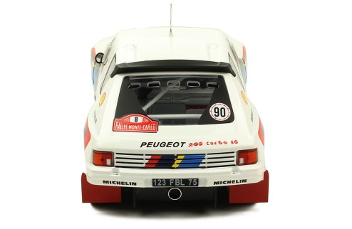 PEUGEOT 205 T16 #8 B. Saby-J. Fauchille Rallye Monte Carlo 1985