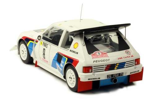 PEUGEOT 205 t16 E2 #8 B. Saby-J. Fauchille Rally Monte-Carlo 1986