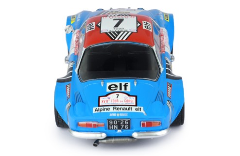 RENAULT Alpine A110 1600S #7 J.L.Therier - M.Callewaert Rally Tour De Corse 1973 