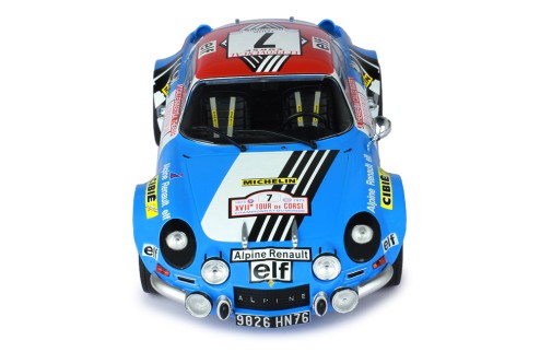 RENAULT Alpine A110 1600S #7 J.L.Therier - M.Callewaert Rally Tour De Corse 1973 