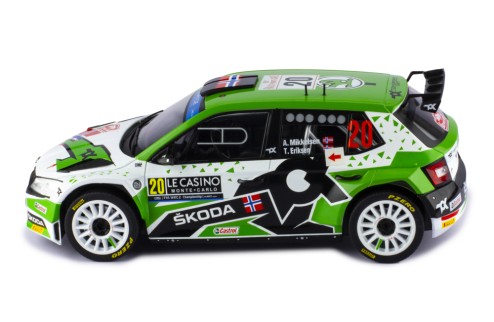 ŠKODA FABIA Rally2 EVO #20 A.Mikkelsen - E.Torstein Winner WRC2 Rallye Monte-Carlo 2022