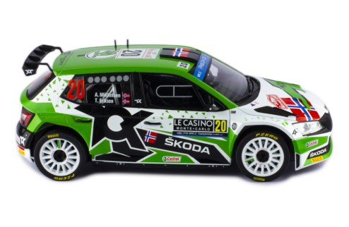 ŠKODA FABIA Rally2 EVO #20 A.Mikkelsen - E.Torstein Winner WRC2 Rallye Monte-Carlo 2022