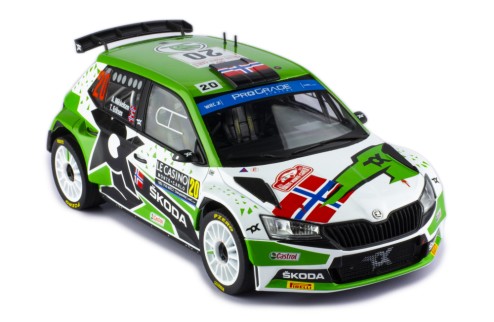 ŠKODA FABIA Rally2 EVO #20 A.Mikkelsen - E.Torstein Winner WRC2 Rallye Monte-Carlo 2022