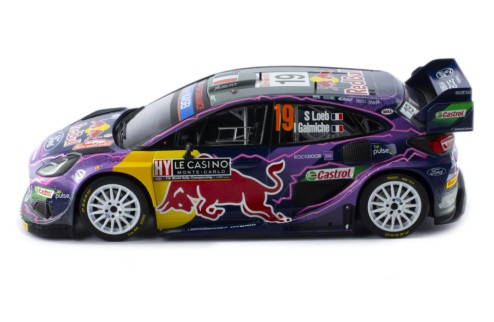 FORD PUMA Rally1 #19 S.Loeb - I.Galmiche Rallye Winner Monte-Carlo 2022
