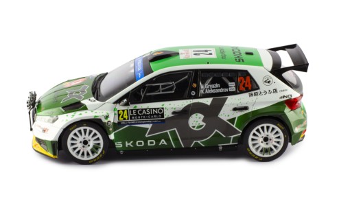 ŠKODA FABIA Rally2 (2023) #24 N.Gryazin - K.Aleksandrov Rallye Monte-Carlo 2023