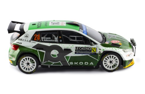 ŠKODA FABIA Rally2 (2023) #24 N.Gryazin - K.Aleksandrov Rallye Monte-Carlo 2023