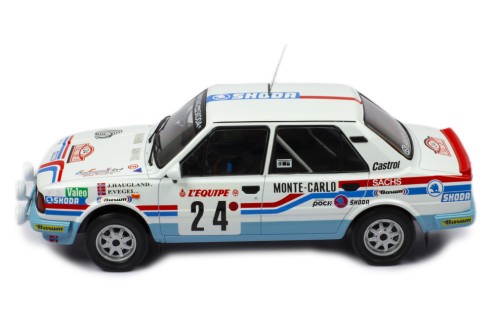 ŠKODA 130L #24  J.Haugland - P.Vegel Rally Monte-Carlo 1987