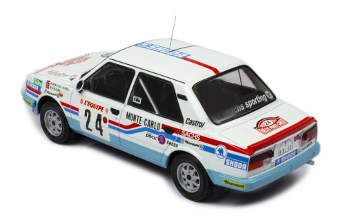 ŠKODA 130L #24  J.Haugland - P.Vegel Rally Monte-Carlo 1987