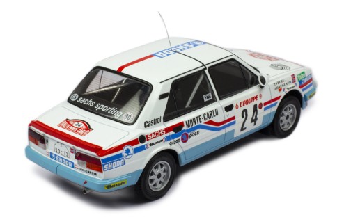 ŠKODA 130L #24  J.Haugland - P.Vegel Rally Monte-Carlo 1987
