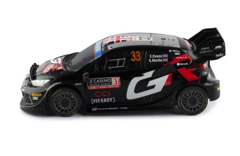TOYOTA GR YARIS Rally1 HYBRID #33 E.Evans - S.Martin Rallye Monte-Carlo 2024 