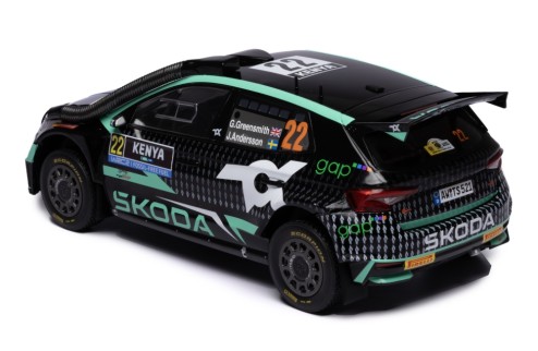 ŠKODA FABIA Rally2 (2023) #22 G.Greensmiith - J.Andersson Winner WRC2 Safari Rally Kenya 2024 