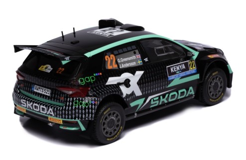 ŠKODA FABIA Rally2 (2023) #22 G.Greensmiith - J.Andersson Winner WRC2 Safari Rally Kenya 2024 