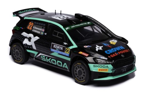 ŠKODA FABIA Rally2 (2023) #22 G.Greensmiith - J.Andersson Winner WRC2 Safari Rally Kenya 2024 