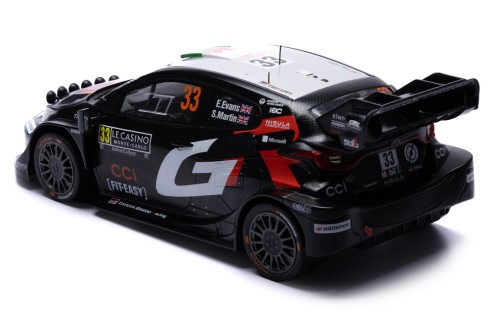 TOYOTA GR YARIS Rally1 #33 E.Evans - S.Martin Rallye Monte-Carlo 2025 (with night lights)