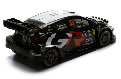 TOYOTA GR YARIS Rally1 #33 E.Evans - S.Martin Rallye Monte-Carlo 2025 (with night lights)