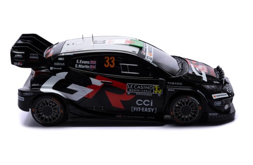 TOYOTA GR YARIS Rally1 #33 E.Evans - S.Martin Rallye Monte-Carlo 2025 (with night lights)