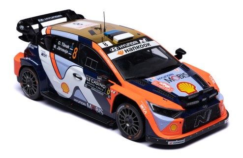 HYUNDAI i20 N Rally1 #8 O.Tänak - M.Järveoja Rallye Monte-Carlo 2025 (with night lights)