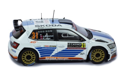 ŠKODA FABIA R5 #31 A.Mikkelsen - A.Jæger  Rallye Monte-Carlo 2017
