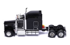 KENWORTH W900 1990 White with Flag (with big sleeper) - Black