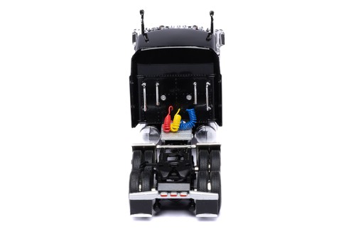 KENWORTH W900 1990 White with Flag (with big sleeper) - Black