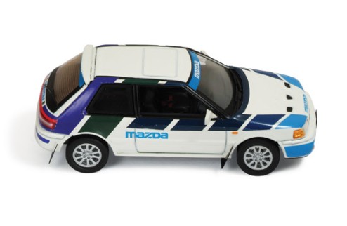 Mazda 323 GT-AE 1991 White & Blue