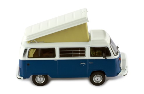 VOLKSWAGEN Type (T2) Westfalia 1978 Blue and White 