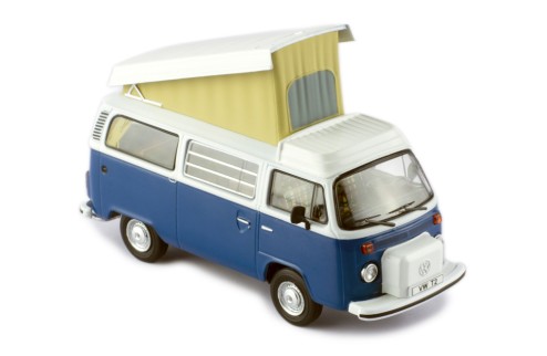 VOLKSWAGEN Type (T2) Westfalia 1978 Blue and White 