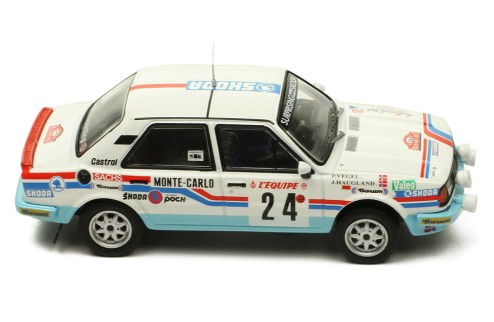 SKODA 130L #24 J. Haugland-P. Vogel Rallye Monte-Carlo 1987