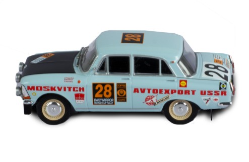 MOSKVITCH 412 #28  L.Potapcikas-Y.Lesovskiy-E.Bazhenov Rally London - Mexico 1970