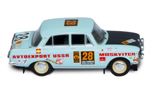 MOSKVITCH 412 #28  L.Potapcikas-Y.Lesovskiy-E.Bazhenov Rally London - Mexico 1970