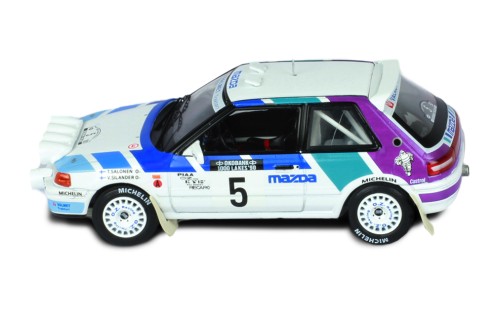 MAZDA 323 GT-X #5 T.Salonen - V.Silander Rally 1000 Lakes 1990 (with night lights)