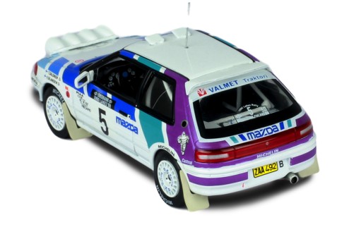 MAZDA 323 GT-X #5 T.Salonen - V.Silander Rally 1000 Lakes 1990 (with night lights)