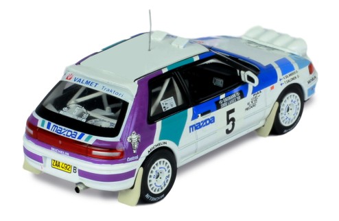 MAZDA 323 GT-X #5 T.Salonen - V.Silander Rally 1000 Lakes 1990 (with night lights)