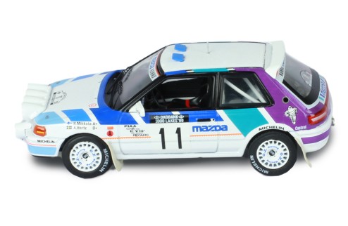 MAZDA 323 GT-X #11 – H.Mikkola - A.Hertz Rally 1000 Lakes 1990 (with night lights)