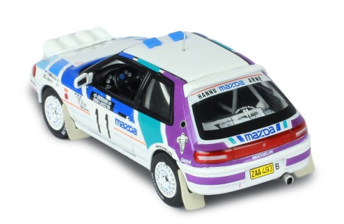 MAZDA 323 GT-X #11 – H.Mikkola - A.Hertz Rally 1000 Lakes 1990 (with night lights)