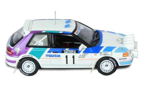 MAZDA 323 GT-X #11 – H.Mikkola - A.Hertz Rally 1000 Lakes 1990 (with night lights)
