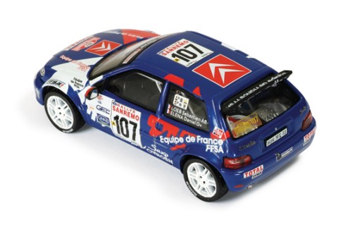 Citroen Saxo Kit Car #107 S. Loeb-D. Elena Rallye Sanremo 1999