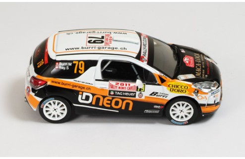 Citroen DS3 R3 #79 M. Burri-S. Rey Rally Monte Carlo IRC 2011