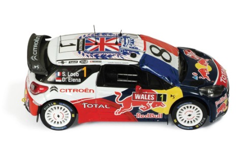 Citroen DS3 WRC #1 S. Loeb-S. Elena Wales Gb Rally 2011 (French Flag with 8)