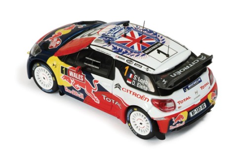 Citroen DS3 WRC #1 S. Loeb-S. Elena Wales Gb Rally 2011 (French Flag with 8)