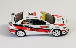 Mitsubishi Lancer Evo X #24 O. Burri-J. Ferrero Rally Monte Carlo 2012