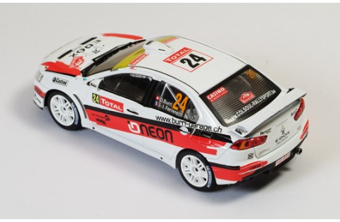 Mitsubishi Lancer Evo X #24 O. Burri-J. Ferrero Rally Monte Carlo 2012