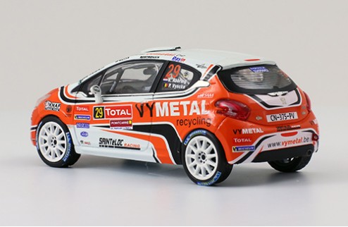 PEUGEOT 208 R2 #29 K.Abbring-P.Vyncke Rallye du Condroz 2013 (champion 208 R2 cup)