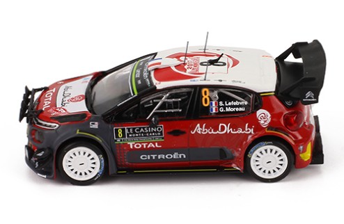  CITROEN C3 WRC #8 S. Lefebvre - G. Moreau - Rally Monte Carlo - 2017 (with Night Lights)