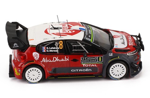  CITROEN C3 WRC #8 S. Lefebvre - G. Moreau - Rally Monte Carlo - 2017 (with Night Lights)