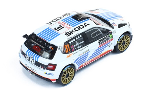 SKODA FABIA R5 #31 A. Mikkelsen-A. Jaeger - Winner WRC2 Rallye Monte Carlo - 2017