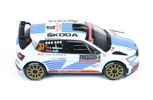 SKODA FABIA R5 #31 A. Mikkelsen-A. Jaeger - Winner WRC2 Rallye Monte Carlo - 2017